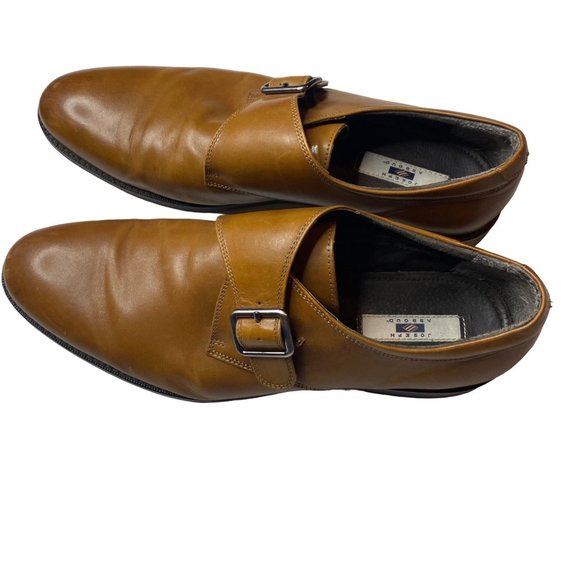 Joseph Abboud Genuin Italian Leather brown buckle closure loafer size 9.5 main image 6